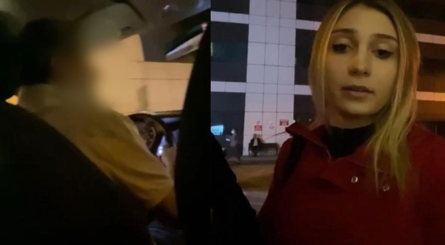 Pişkin taksi sürücüsü yolcuları yarı yolda indirdi