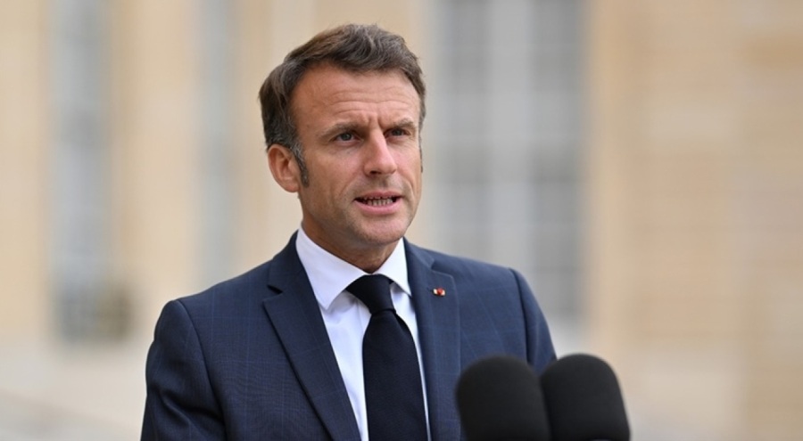 Macron, Filistin'e yapılan yardımların askıya alınmasından yana olmadığını belirtti