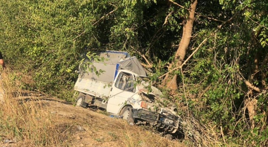 Kontrolden çıkan kamyonet ağaca daldı: 3 ölü