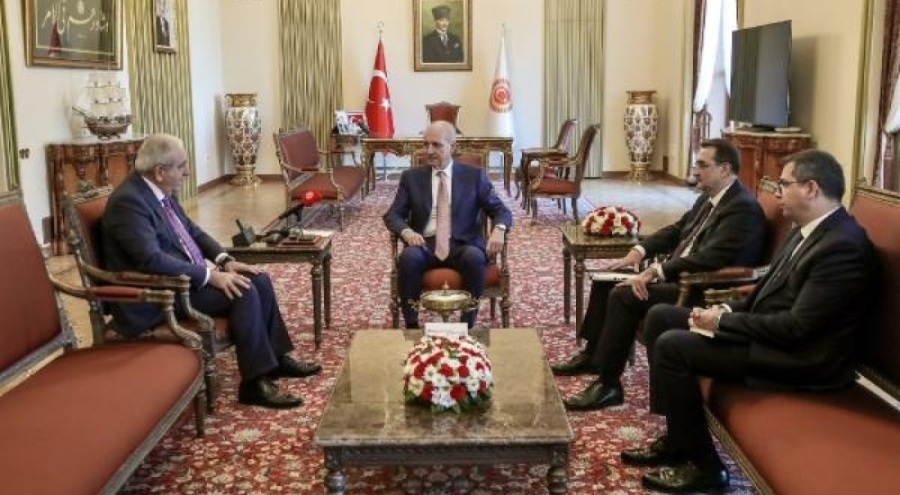 Numan Kurtulmuş, KEİPA Genel Sekreteri Hajiyev'i kabul etti