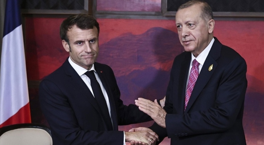 Erdoğan, Fransa Cumhurbaşkanı ile görüştü