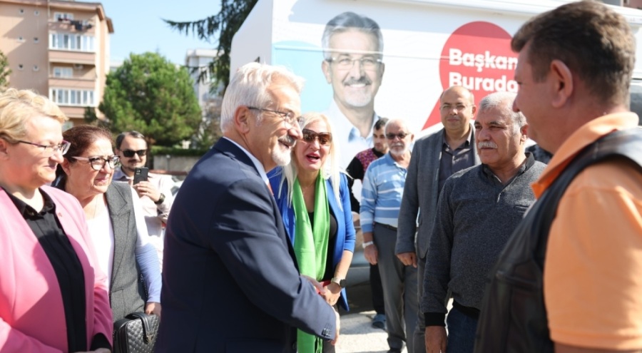 Başkan Erdem vatandaşlarla bir araya geldi