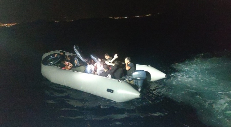 22 düzensiz göçmen yakalandı