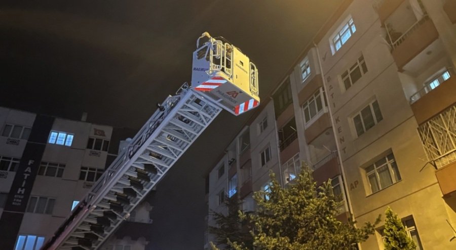 Kayseri'de apartman yangını!