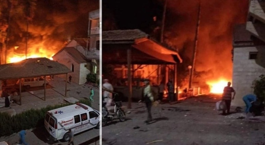 İsrail Gazze'de hastane vurdu! Yüzlerce ölü var