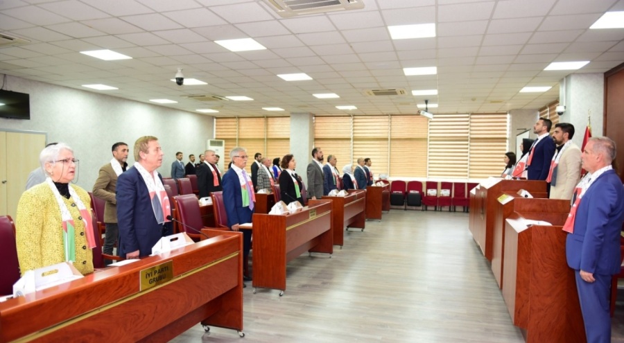 Kestel Belediyesi Meclisi'nden ortak 'Filistin' bildirisi