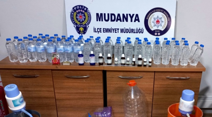 Bursa'da sahte içki operasyonu