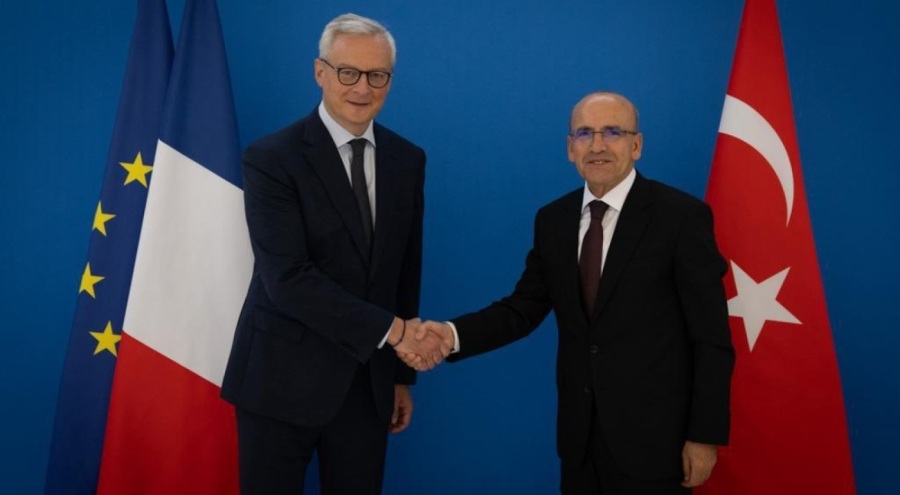 Bakan Şimşek, Fransız mevkidaşıyla bir araya geldi