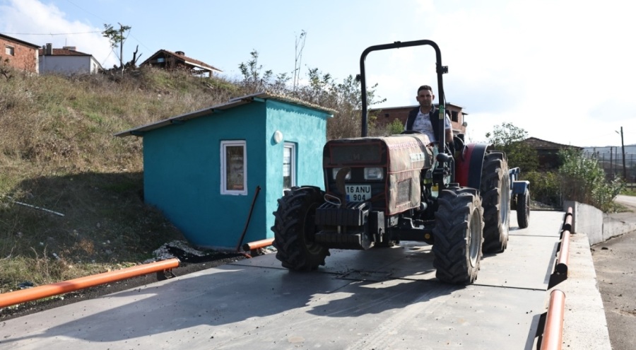 Nilüfer'de 80 ton yük tartma kapasitesine sahip kantar hizmete sunuldu