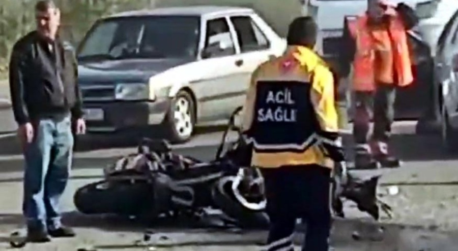 Otomobil ile çarpışan motosikletteki çiftten acı haber!