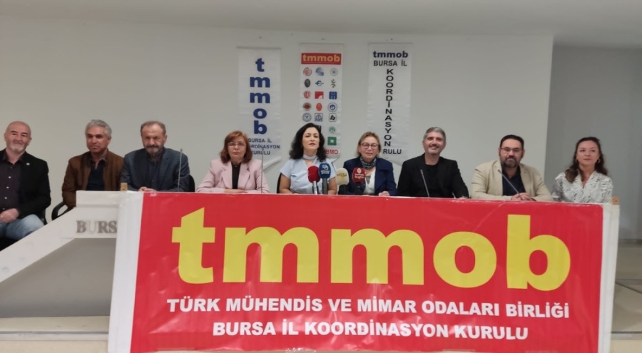 TMMOB Bursa İKK'dan İsrail'e kınama!