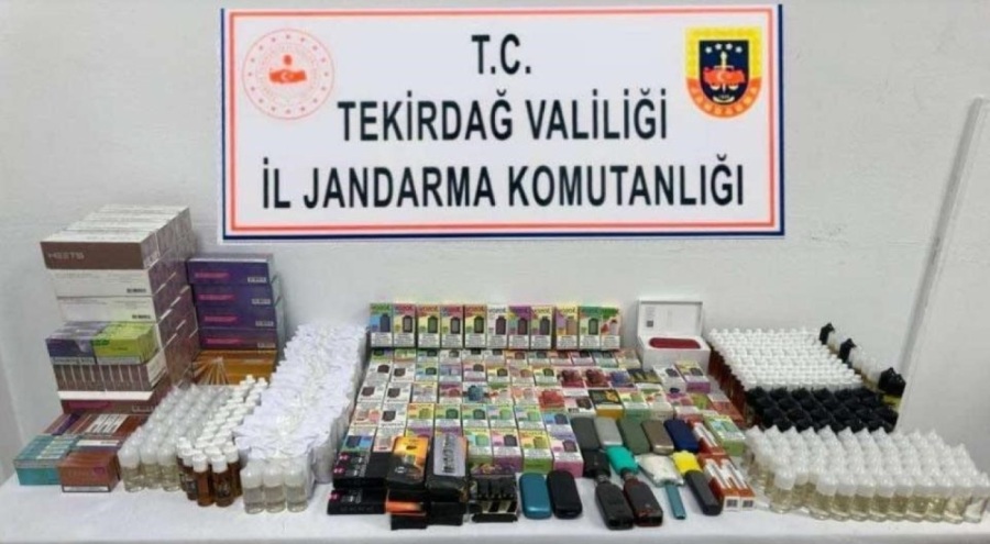 Malkara'da 120 bin lira değerinde elektronik sigaralar ele geçirildi