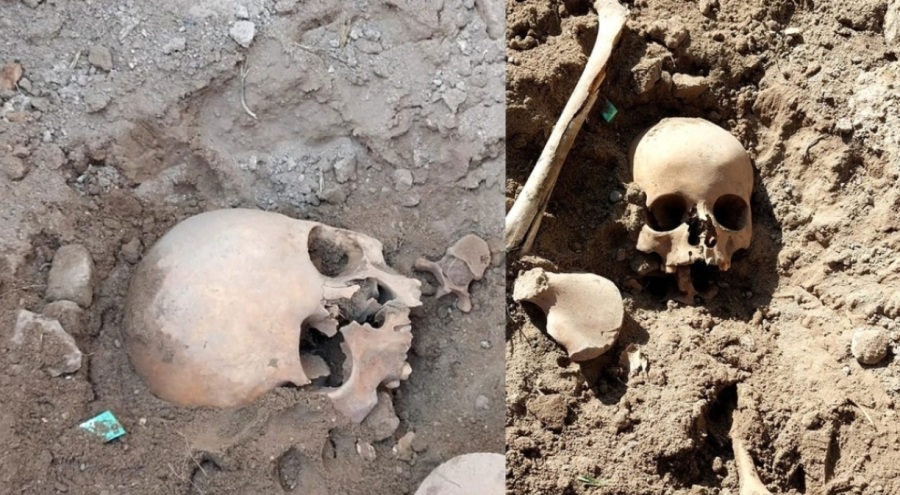 Kayseri'de okul bahçesinde insan kafatası bulundu