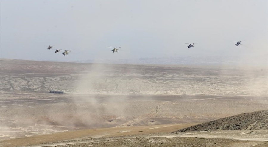 Azerbaycan'daki "Mustafa Kemal Atatürk-2023 Tatbikatı" savaş sahnelerini aratmadı