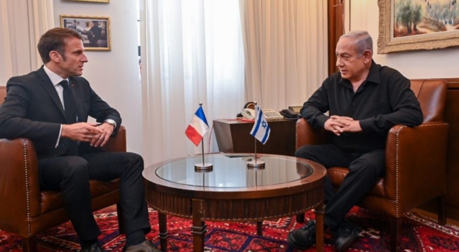 Netanyahu, Fransa Cumhurbaşkanı Macron ile görüştü