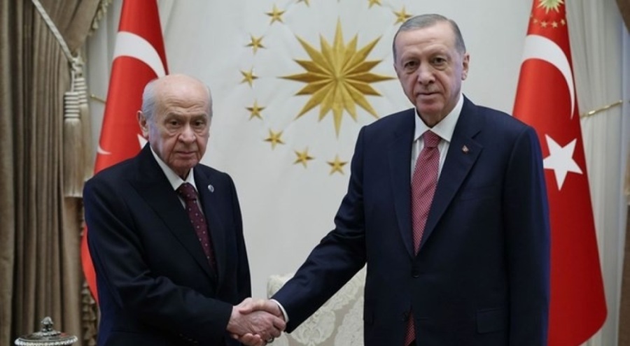 Erdoğan-Bahçeli görüşmesi sona erdi