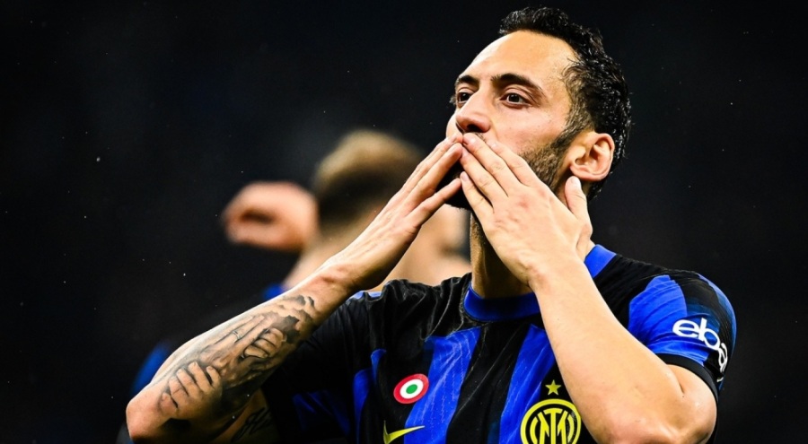 Hakan Çalhanoğlu, Inter'e galibiyeti getirdi