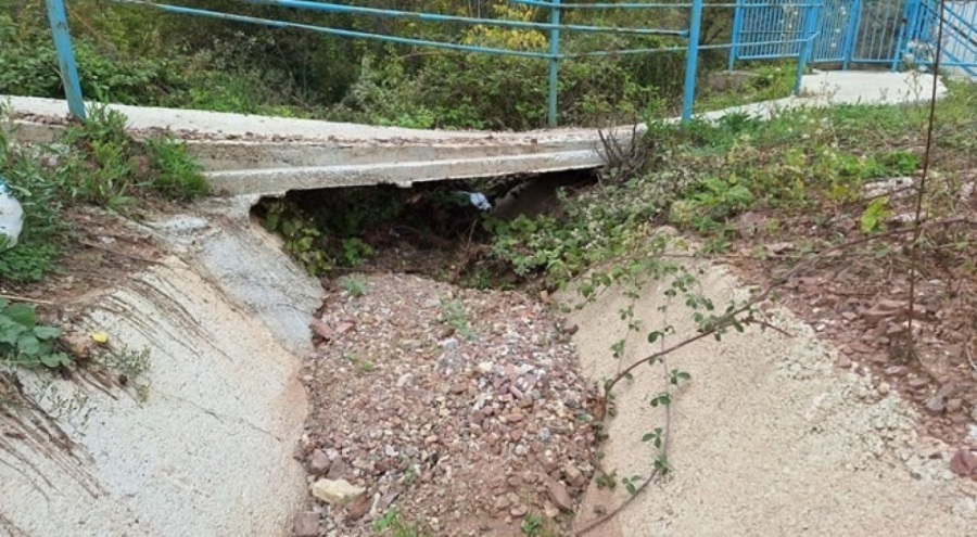 Su kanalına terk edilmiş bebek bulundu