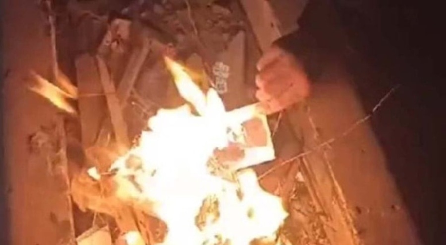 Atatürk'ün fotoğrafını yakan 3 liseli gözaltına alındı