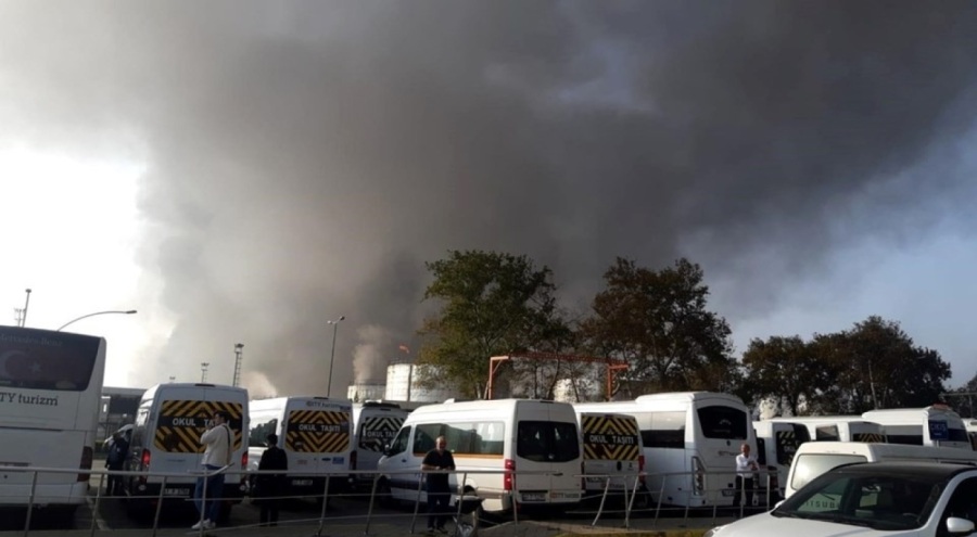 Kocaeli'de fabrikada yangın