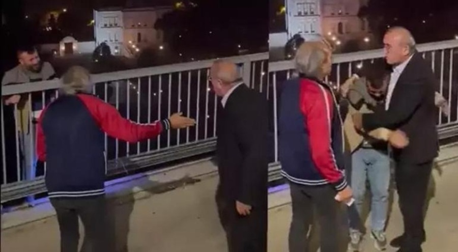 Abdurrahim Albayrak, köprüde intihar girişimini engelledi