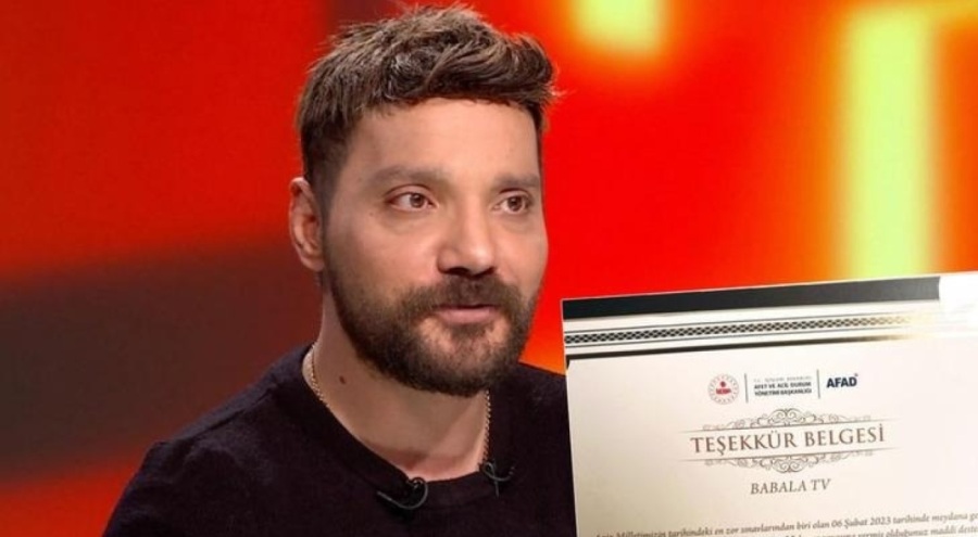 AFAD'dan BaBaLa TV'ye teşekkür belgesi!