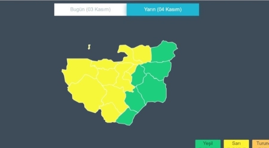 Meteorolojiden Bursa için sarı uyarı! Yarına dikkat