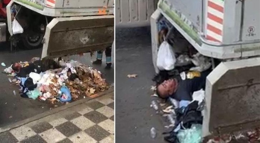 Yağmurdan korunmak için girdi, 2 gün sonra vinçle çıkarıldı!