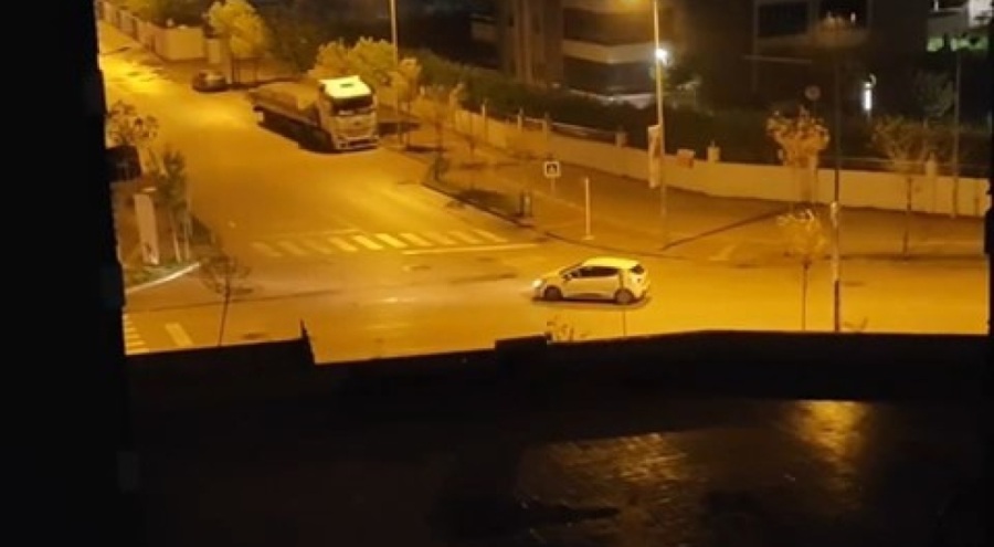 Bursa'da trafik magandası dakikalarca drift attı