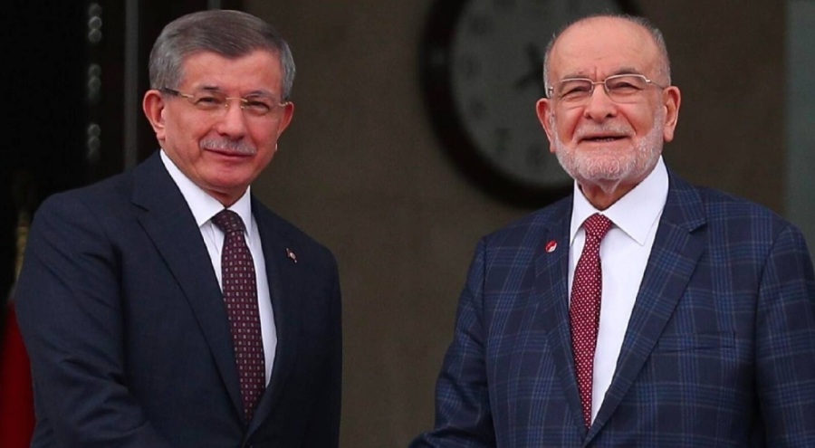 Ahmet Davutoğlu ve Temel Karamollaoğlu'ndan Özgür Özel'e tebrik