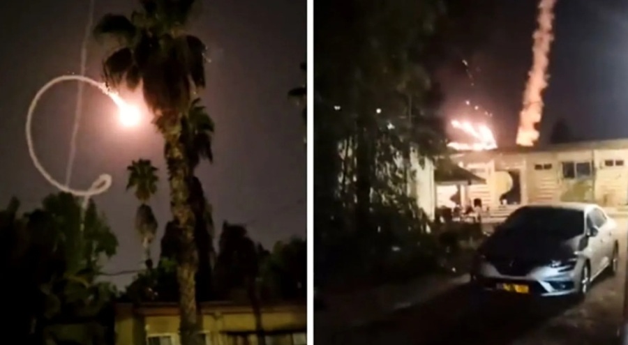 İsrail'den ateşlenen Demir Kubbe füzesi bozuldu! Füzeler Tel Aviv'i vuruyor