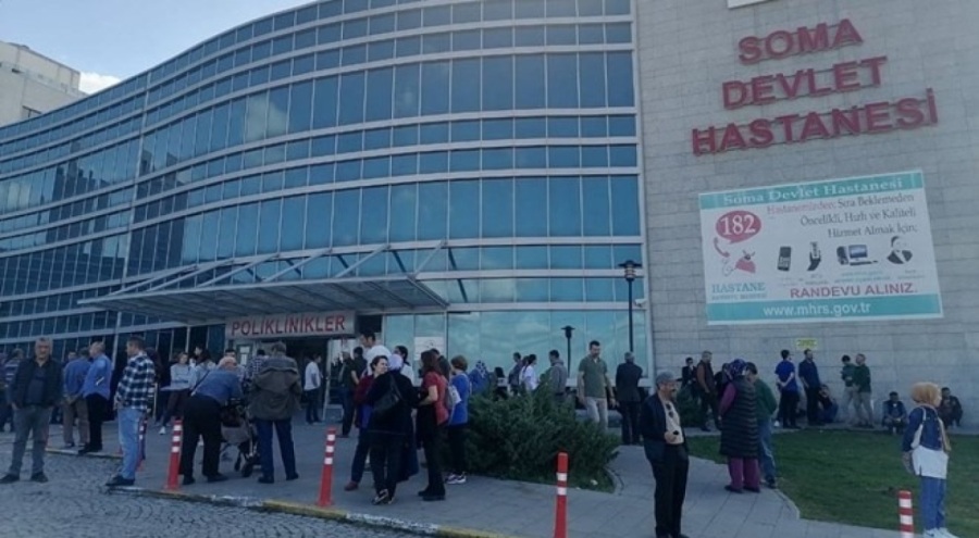 Soma Devlet Hastanesi'nde yangın