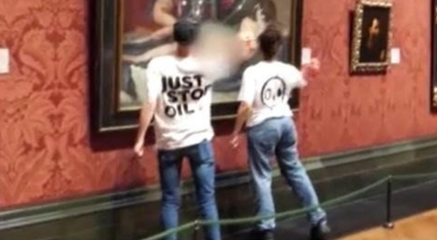 İklim aktivistleri dünyaca ünlü tabloya saldırdı