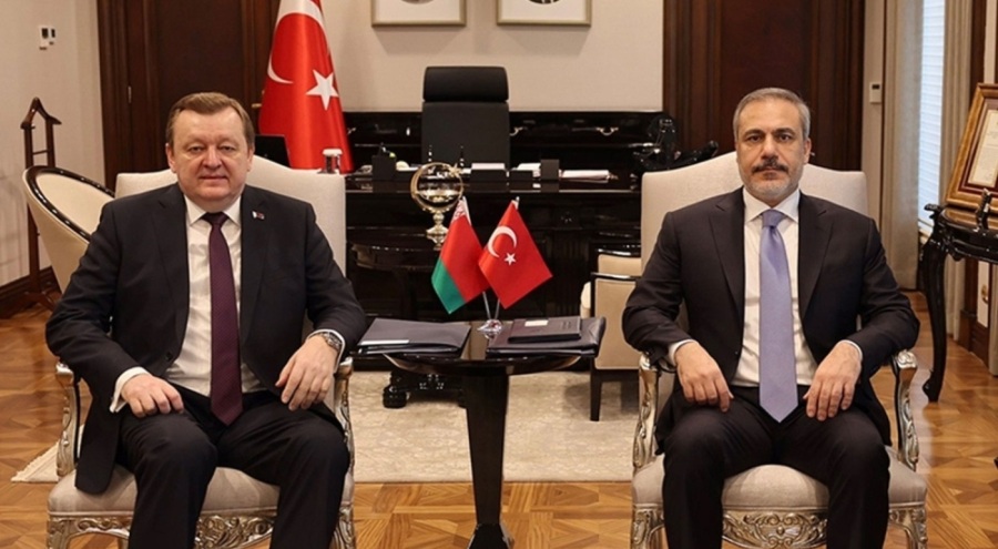 Bakan Fidan, Belaruslu mevkidaşı ile bir araya geldi