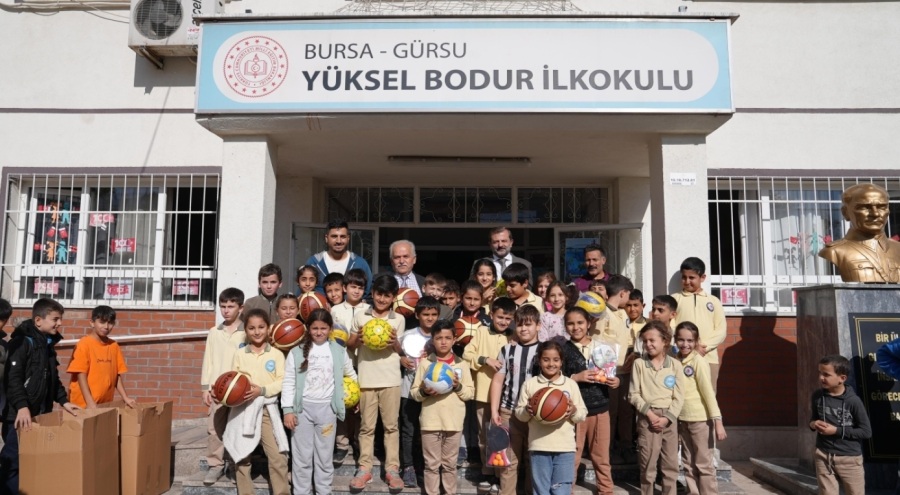 Gürsu'da okullara spor desteği