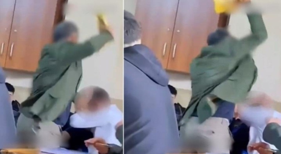Öğrencisini kitapla acımasızca dövmüştü! Öğretmen serbest bırakıldı
