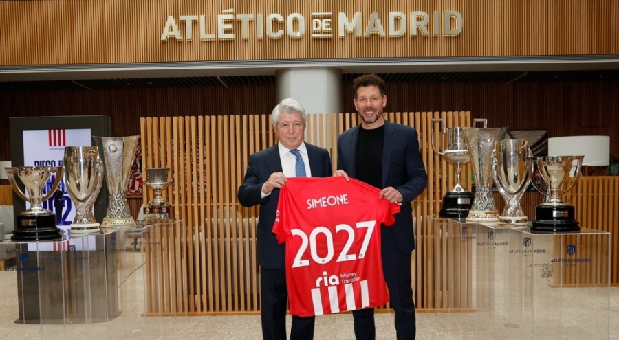 Atletico Madrid, Diego Simeone'nin sözleşmesini uzattığını açıkladı