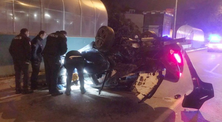 Bursa'da otomobil takla attı, 13 yaşındaki kız can verdi!
