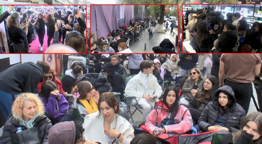 Ünlü kozmetik mağazası açılışında izdiham