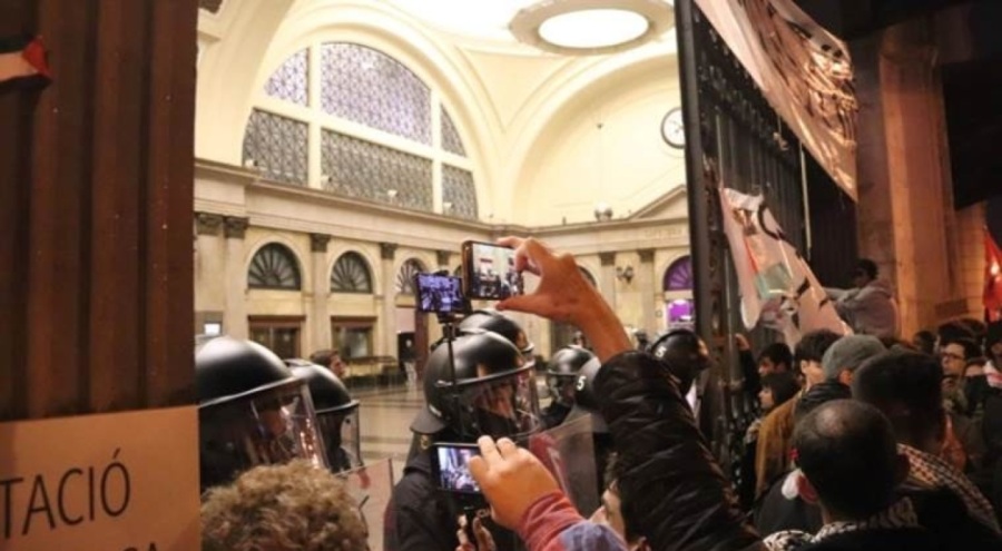 Barselona'da Filistin'e destek!