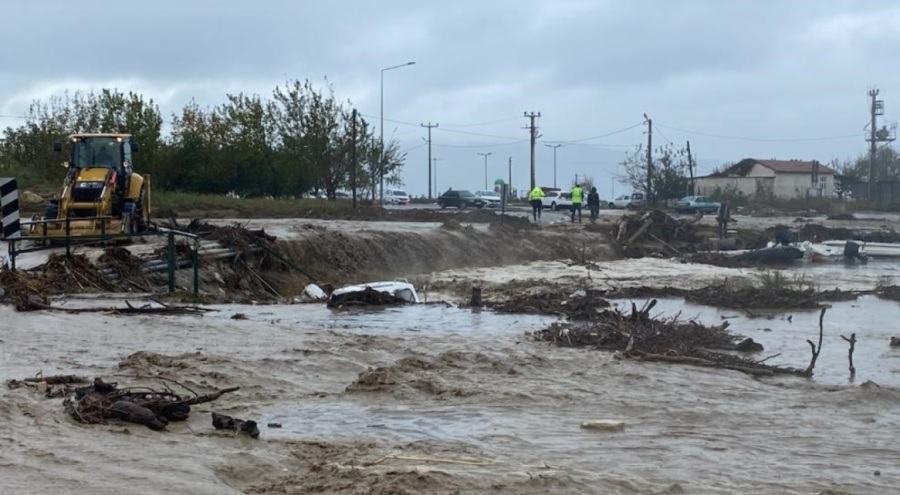 Çanakkale'de Kepez Deresi taştı