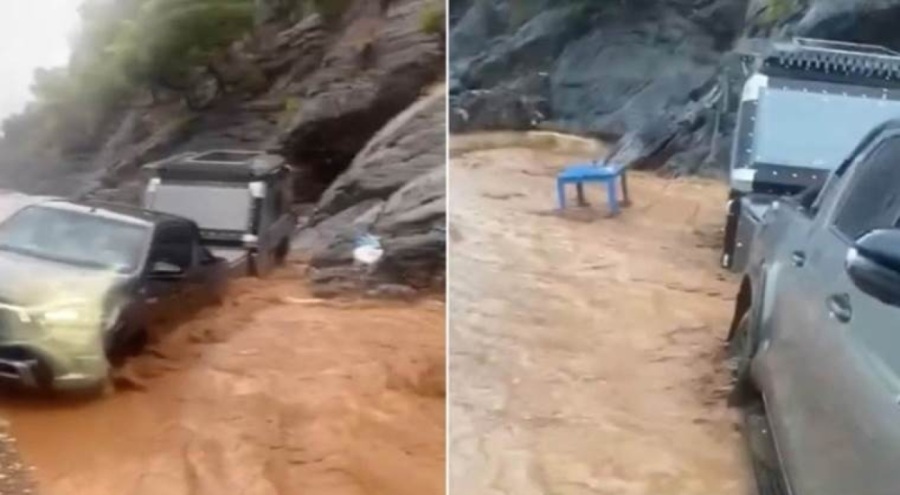 Muğla'da sağanak sele neden oldu! Araçlar sürüklendi