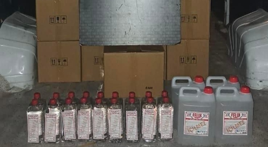 Balıkesir'de bin 20 litre etil alkol ele geçirildi