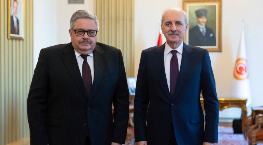 Kurtulmuş, Rusya'nın Ankara Büyükelçisi Yerhov'u kabul etti!
