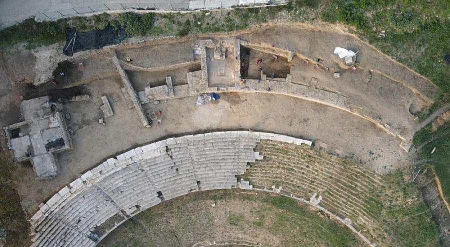 Dionysos Kült Mekanı'nı yansıtan aslanlı mozaik bulundu