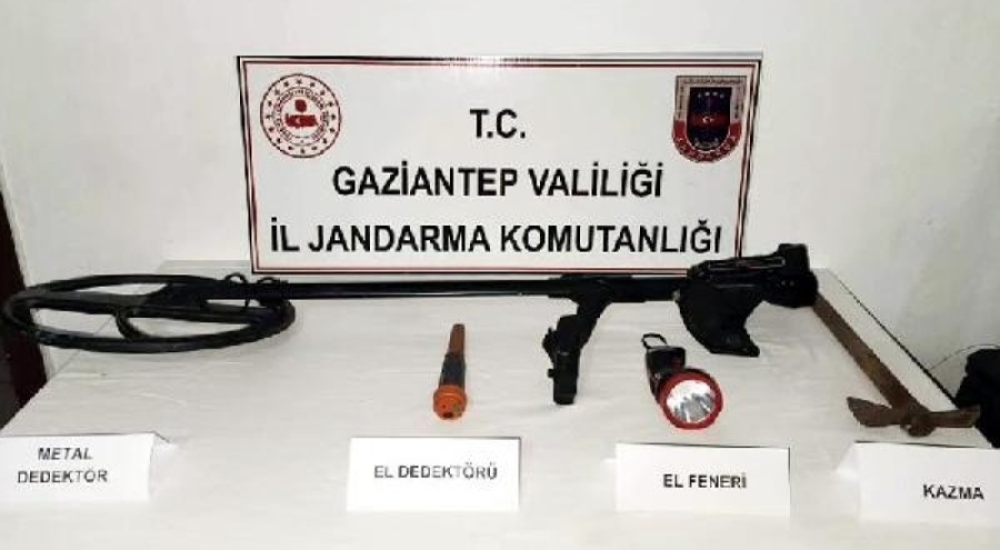 Gaziantep'te kaçak kazı operasyonu: 10 gözaltı