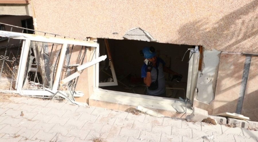 İş yerinde doğal gaz patlaması!