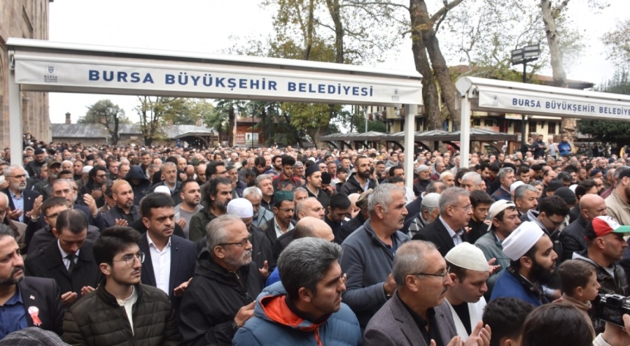 Bursa'da Gazze için gıyabi cenaze namazı kılındı