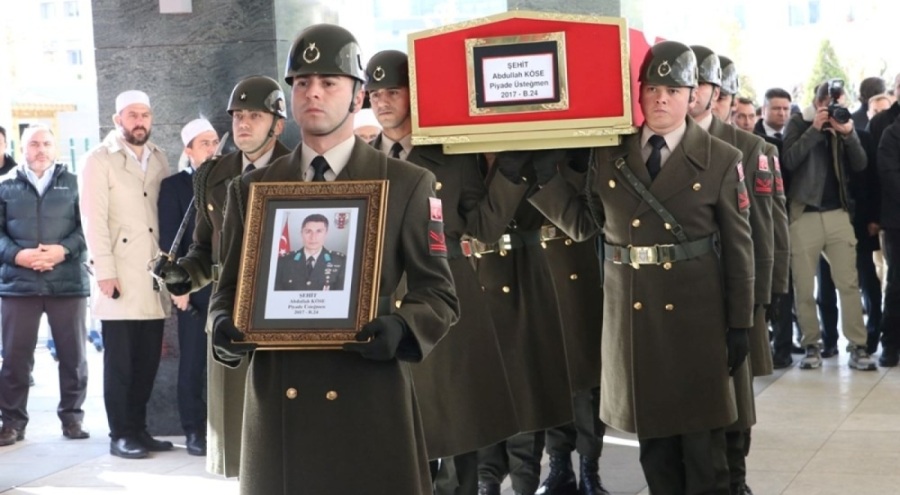 Pençe Kilit şehidi son yolcuğuna uğurlandı