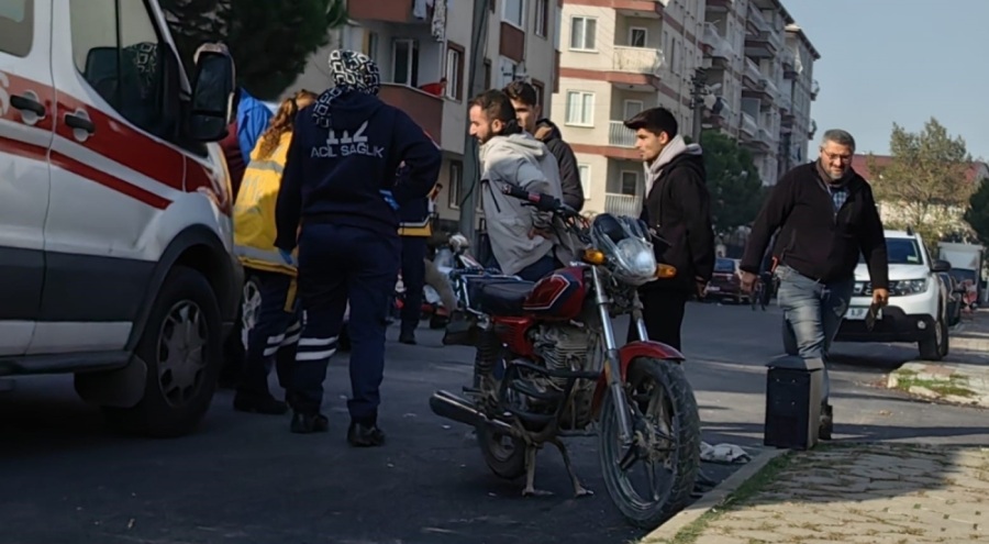 Bursa'da motosiklet sürücüsü kamyonet ile çarpıştı!